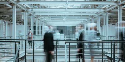 Blurred Employees In Company P4TBJ9J