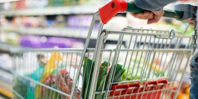 Woman shopping at the supermarket
