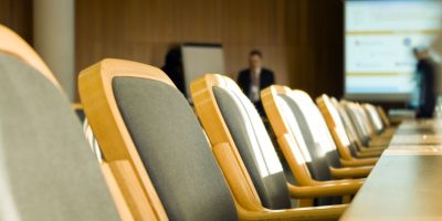 Some chairs in conference room