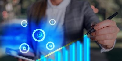 Ascending Growth Trends Movement Performance Financial Chart Status Report